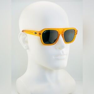 Ray-Ban Corrigan Bio based Sunglasses RB4397 Transparent Yellow Frame Gray Lens